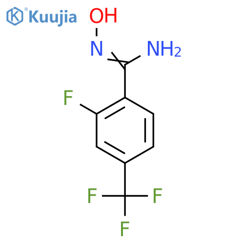 2-Fluoro-N'-hydroxy-4-(trifluoromethyl)benzimidamide structure