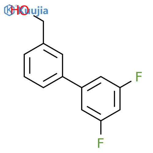 [1,1'-Biphenyl]-3-methanol,3',5'-difluoro- structure