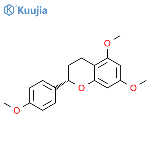 2H-1-Benzopyran, 3,4-dihydro-5,7-dimethoxy-2-(4-methoxyphenyl)-,(S)- structure