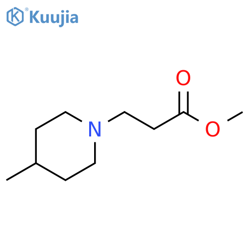 Methyl 3-(4-methylpiperidin-1-yl)propanoate structure