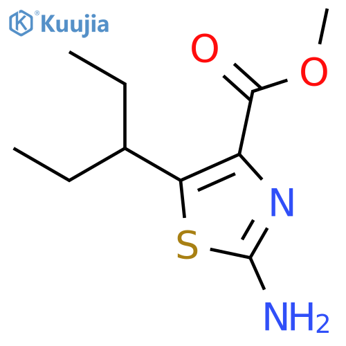 Methyl 2-Amino-5-(1-ethylpropyl)-1,3-thiazole-4-carboxylate structure