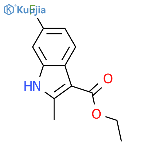 6-Fluoro-2-methylindole-3-carboxylic Acid ethyl ester structure