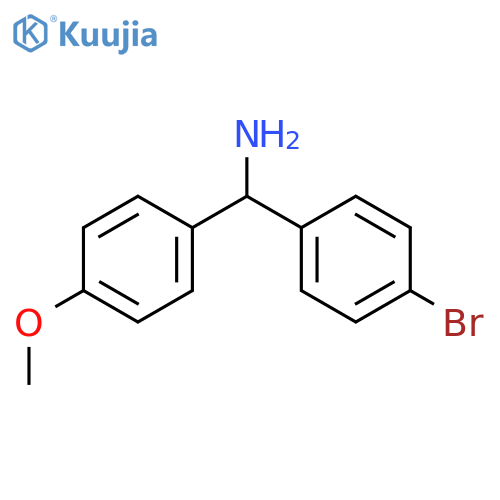 1-(4-Bromophenyl)-1-(4-methoxyphenyl)methylamine structure