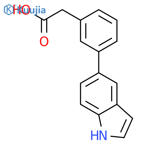 3-(5'-Indole)Phenyl Acetic Acid structure