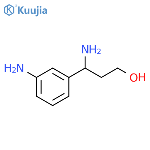 3-Amino-3-(3-aminophenyl)propan-1-ol structure