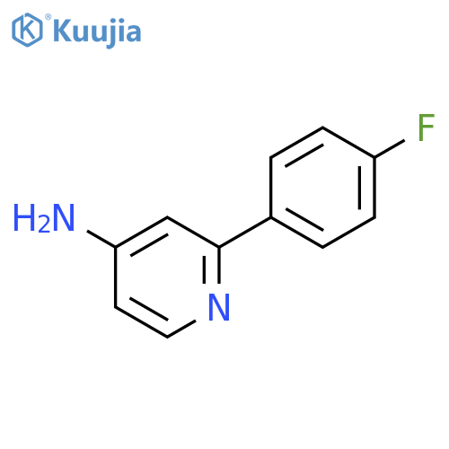 2-(4-Fluoro-phenyl)-pyridin-4-ylamine structure