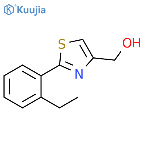 2-(2-Ethyl-phenyl)-thiazol-4-yl-methanol structure