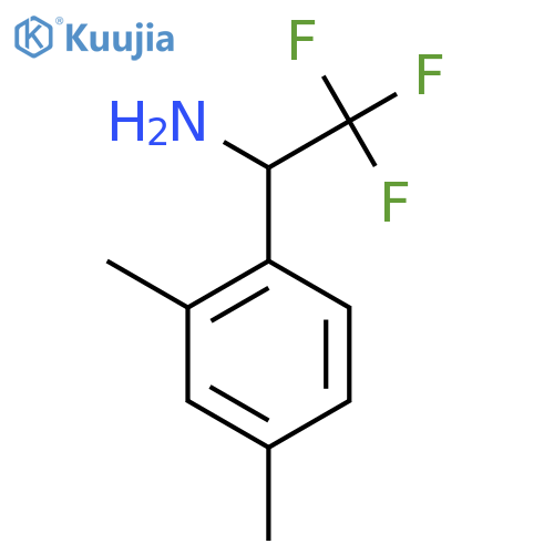 1-(2,4-dimethylphenyl)-2,2,2-trifluoroethan-1-amine structure