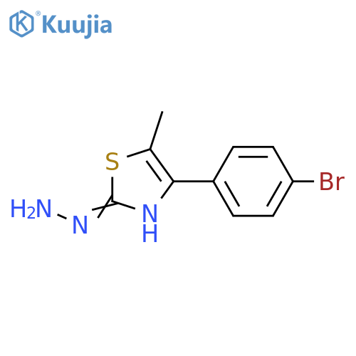 4-(4-Bromophenyl)-5-methyl-2(3H)-thiazoloneHydrazone structure