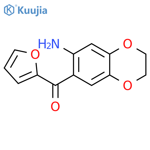 (6-amino-2,3-dihydro-1,4-benzodioxin-7-yl)-(furan-2-yl)methanone structure