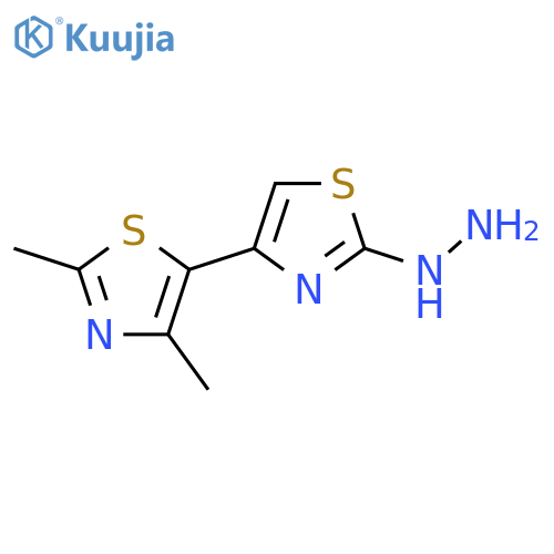 (2',4'-Dimethyl-[4,5']bithiazolyl-2-yl)-hydrazine structure