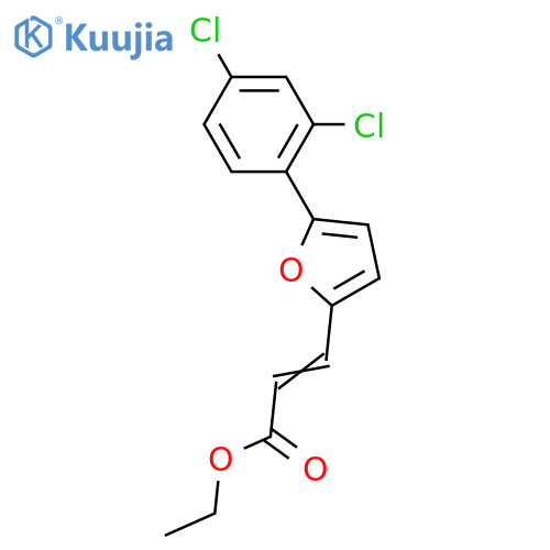 3-[5-(2,4-DICHLORO-PHENYL)-FURAN-2-YL]-ACRYLIC ACID ETHYL ESTER structure