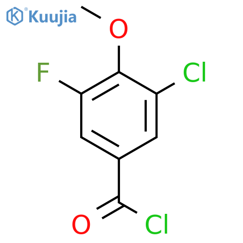 3-Chloro-5-Fluoro-4-methoxybenzoyl chloride structure