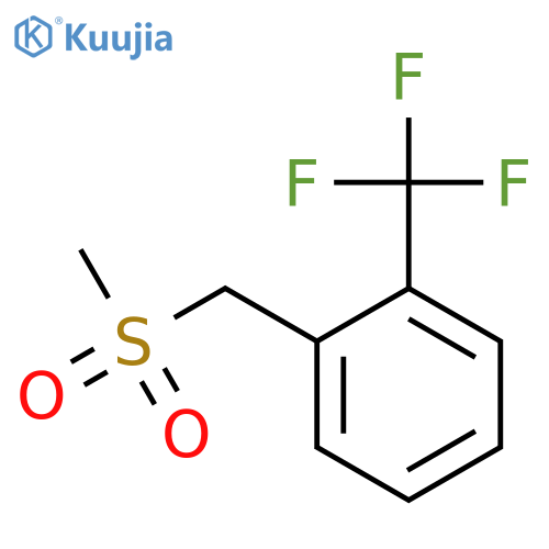 1-(Methylsulfonylmethyl)-2-(trifluoromethyl)benzene structure