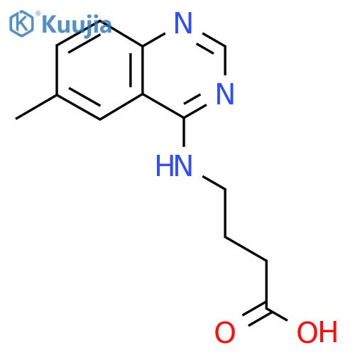 4-(6-Methyl-quinazolin-4-ylamino)-butyric acid structure