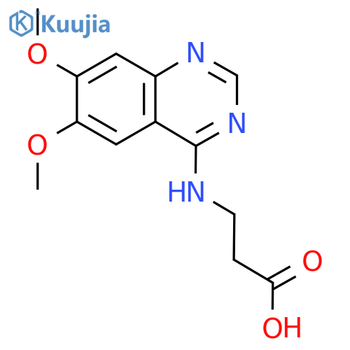 3-((6,7-Dimethoxyquinazolin-4-yl)amino)propanoic acid structure