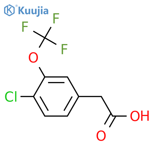 2-[4-chloro-3-(trifluoromethoxy)phenyl]acetic acid structure