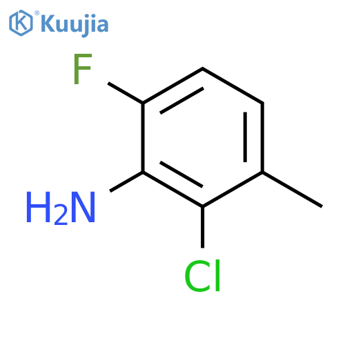 2-chloro-6-fluoro-3-methylaniline structure