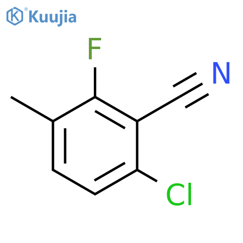 6-Chloro-2-fluoro-3-methylbenzonitrile structure