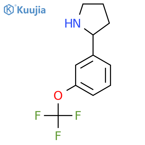 2-3-(trifluoromethoxy)phenylpyrrolidine structure