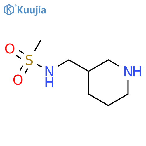 N-(piperidin-3-ylmethyl)methanesulfonamide structure