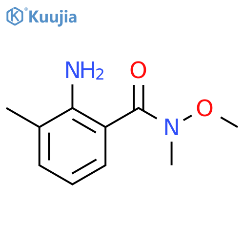 Benzamide, 2-amino-N-methoxy-N,3-dimethyl- structure