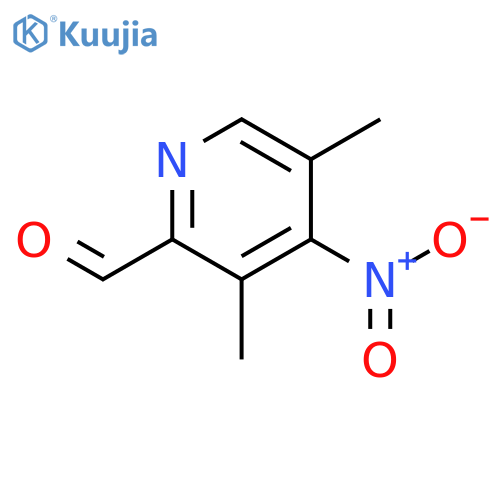 3,5-dimethyl-4-nitropyridine-2-carbaldehyde structure