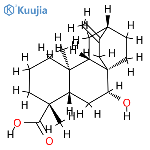 (5β,8R,9β,10α,12S)-7α-Hydroxyatis-16-en-18-oic acid structure