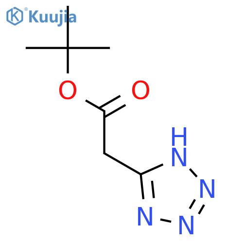 1H-Tetrazole-5-acetic acid, 1,1-dimethylethyl ester structure