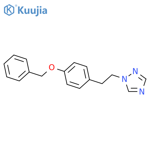 1H-1,2,4-Triazole, 1-[2-[4-(phenylmethoxy)phenyl]ethyl]- structure