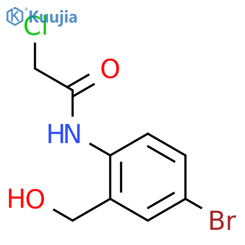 Acetamide, N-[4-bromo-2-(hydroxymethyl)phenyl]-2-chloro- structure