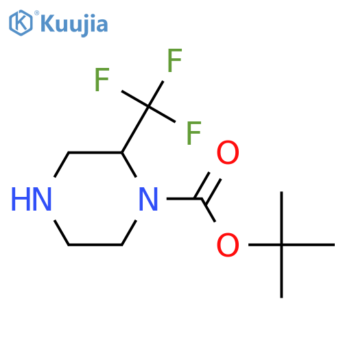 tert-Butyl 2-(trifluoromethyl)piperazine-1-carboxylate structure