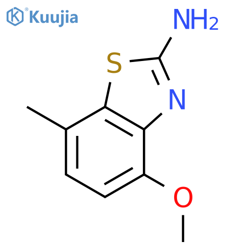 4-methoxy-7-methyl-1,3-benzothiazol-2-amine structure
