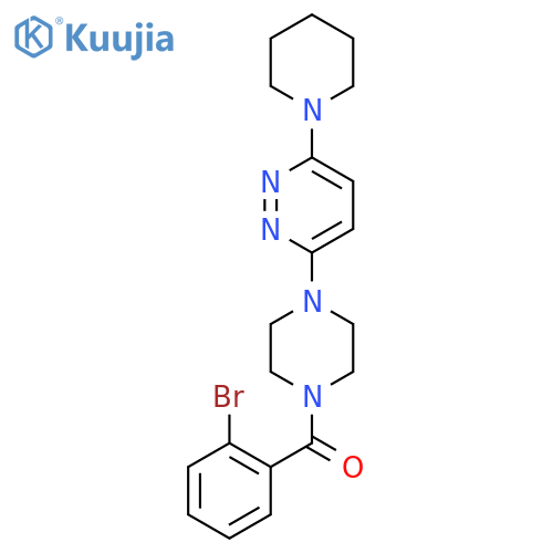 3-4-(2-bromobenzoyl)piperazin-1-yl-6-(piperidin-1-yl)pyridazine structure