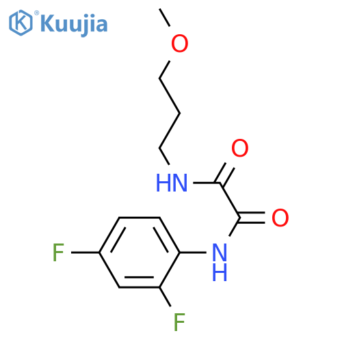 N'-(2,4-difluorophenyl)-N-(3-methoxypropyl)ethanediamide structure