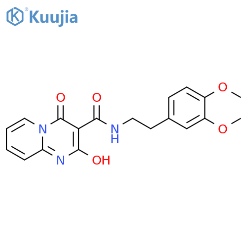 N-2-(3,4-dimethoxyphenyl)ethyl-2-hydroxy-4-oxo-4H-pyrido1,2-apyrimidine-3-carboxamide structure