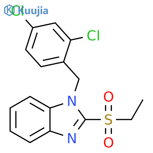 1-(2,4-dichlorophenyl)methyl-2-(ethanesulfonyl)-1H-1,3-benzodiazole structure