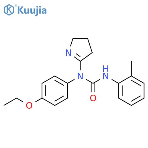 1-(3,4-dihydro-2H-pyrrol-5-yl)-1-(4-ethoxyphenyl)-3-(2-methylphenyl)urea structure