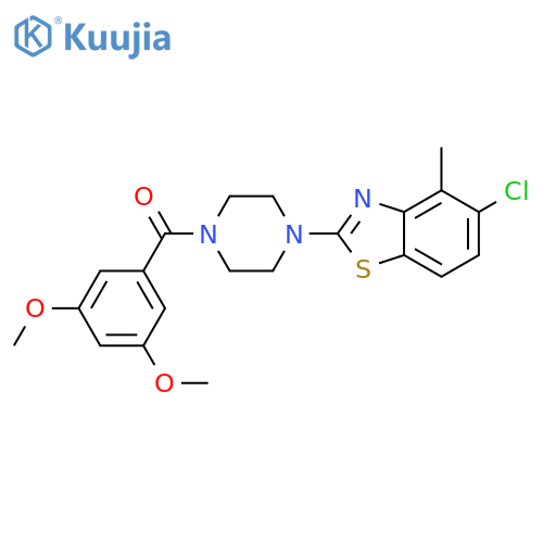 5-chloro-2-4-(3,5-dimethoxybenzoyl)piperazin-1-yl-4-methyl-1,3-benzothiazole structure