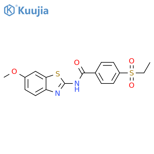 4-(ethanesulfonyl)-N-(6-methoxy-1,3-benzothiazol-2-yl)benzamide structure