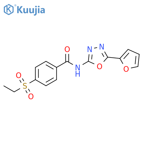 4-(ethanesulfonyl)-N-5-(furan-2-yl)-1,3,4-oxadiazol-2-ylbenzamide structure