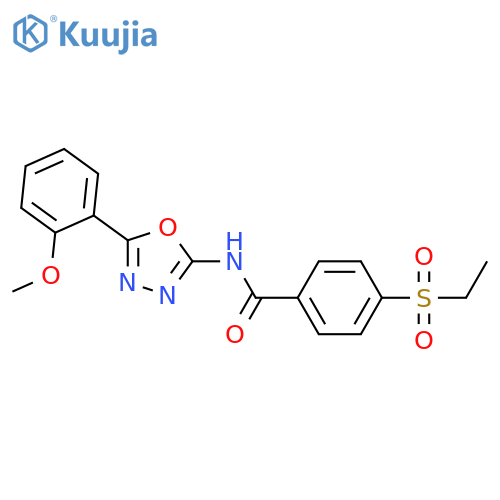 4-(ethanesulfonyl)-N-5-(2-methoxyphenyl)-1,3,4-oxadiazol-2-ylbenzamide structure