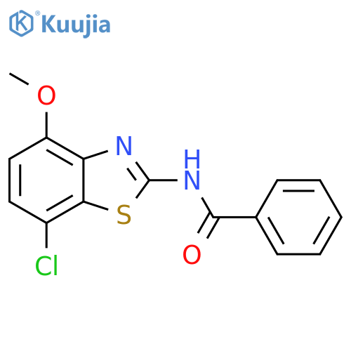 N-(7-chloro-4-methoxy-1,3-benzothiazol-2-yl)benzamide structure