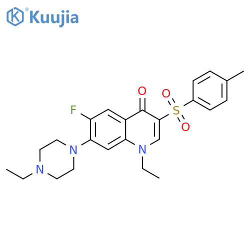 1-Ethyl-7-(4-ethylpiperazin-1-yl)-6-fluoro-3-(4-methylbenzenesulfonyl)-1,4-dihydroquinolin-4-one structure