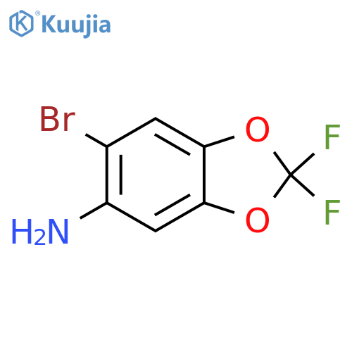 5-Amino-6-bromo-2,2-difluorobenzodioxole structure