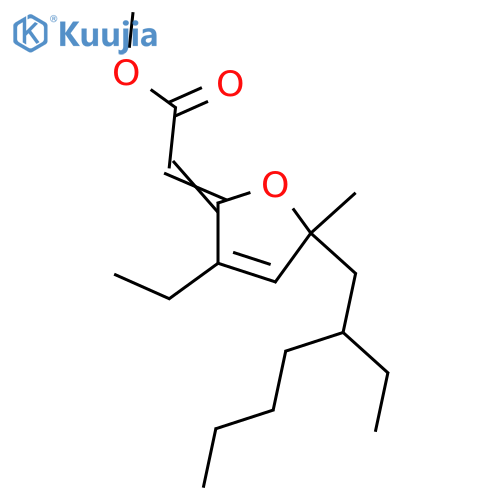 [3-Ethyl-5-(2-ethyl-3-hexenyl)tetrahydro-5-methyl-2-furanylidene]acetic acid; 6-Epimer, 4,5-didehydro, 9,10-dihydro, Me ester structure