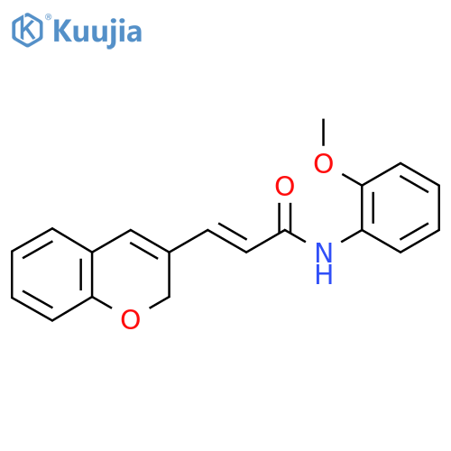 (2E)-3-(2H-chromen-3-yl)-N-(2-methoxyphenyl)prop-2-enamide structure