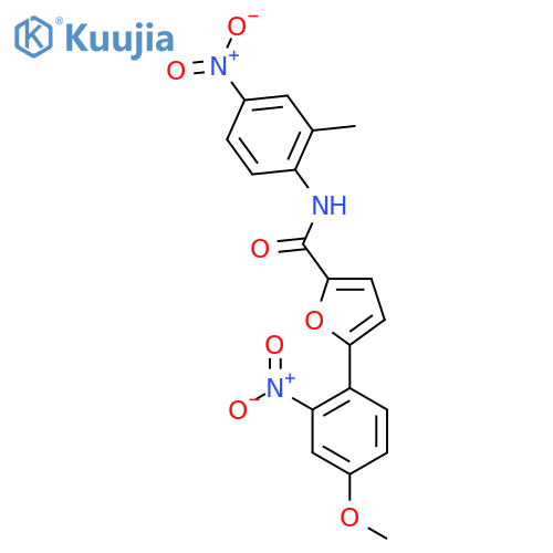 5-(4-methoxy-2-nitrophenyl)-N-(2-methyl-4-nitrophenyl)furan-2-carboxamide structure
