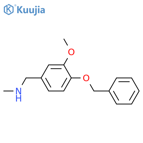 {4-(benzyloxy)-3-methoxyphenylmethyl}(methyl)amine structure