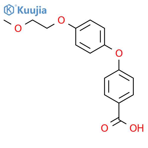 Benzoic acid,4-[4-(2-methoxyethoxy)phenoxy]- structure